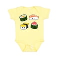 thumbnail image 1 of Inktastic Sushi with Faces Boys or Girls Baby Bodysuit, 1 of 5