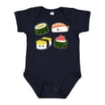 thumbnail image 1 of Inktastic Sushi with Faces Boys or Girls Baby Bodysuit, 1 of 5