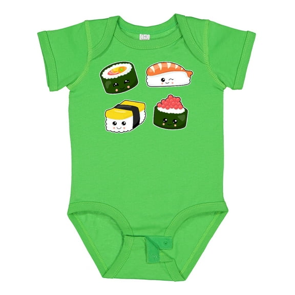 Inktastic Sushi with Faces Boys or Girls Baby Bodysuit