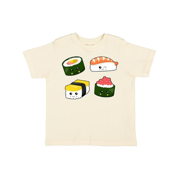 Inktastic Sushi with Faces Boys or Girls Toddler T-Shirt