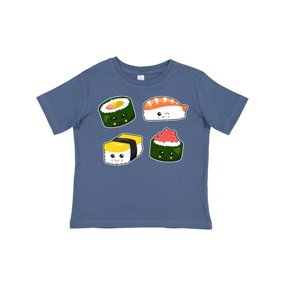 Inktastic Sushi with Faces Boys or Girls Toddler T-Shirt