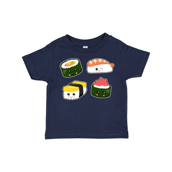 Inktastic Sushi with Faces Boys or Girls Toddler T-Shirt