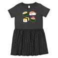 thumbnail image 1 of Inktastic Sushi with Faces Girls Toddler Dress, 1 of 5