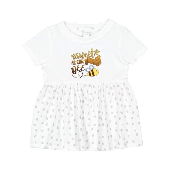 Inktastic Sweet As Can Bee Cute Bee Pun Girls Baby Dress