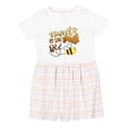 thumbnail image 1 of Inktastic Sweet As Can Bee Cute Bee Pun Girls Toddler Dress, 1 of 5