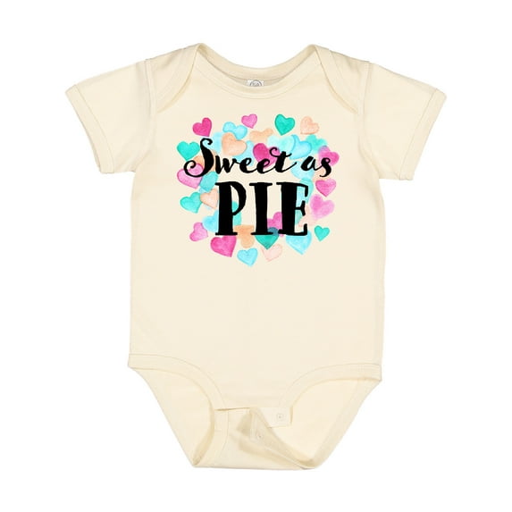 Inktastic Sweet As Pie Hearts Boys or Girls Baby Bodysuit