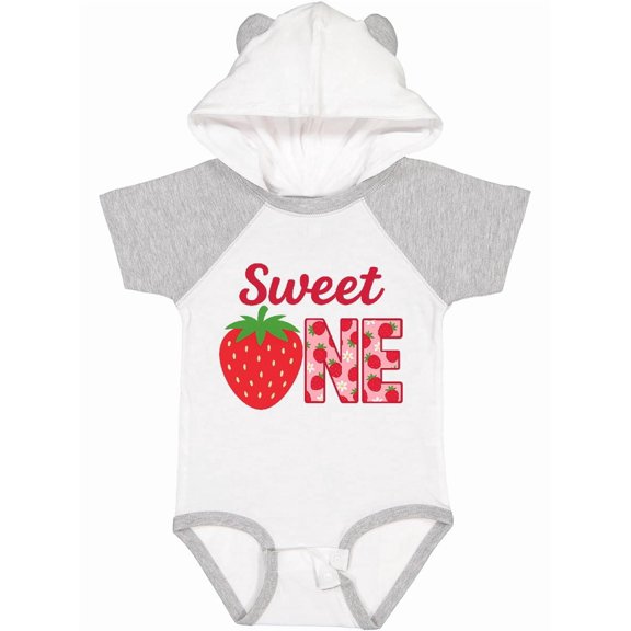 Inktastic Sweet One Strawberry Birthday Boys or Girls Baby Bodysuit