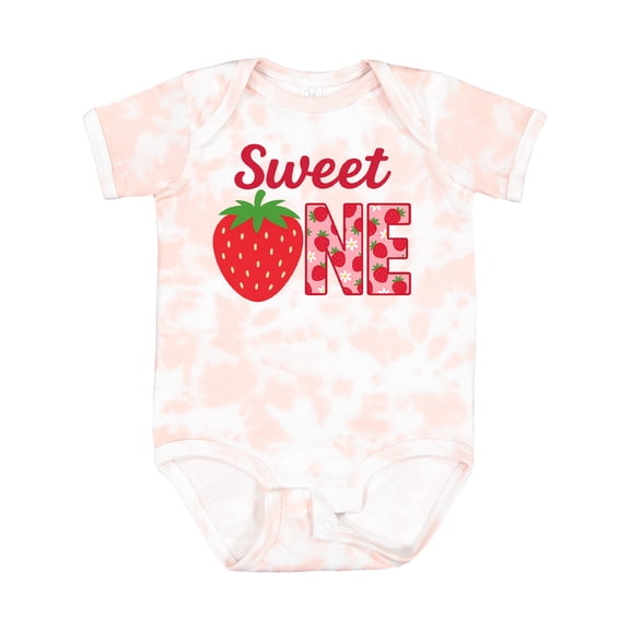 Inktastic Sweet One Strawberry Birthday Boys or Girls Baby Bodysuit
