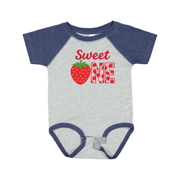 Inktastic Sweet One Strawberry Birthday Boys or Girls Baby Bodysuit