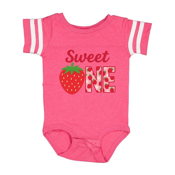 Inktastic Sweet One Strawberry Birthday Boys or Girls Baby Bodysuit