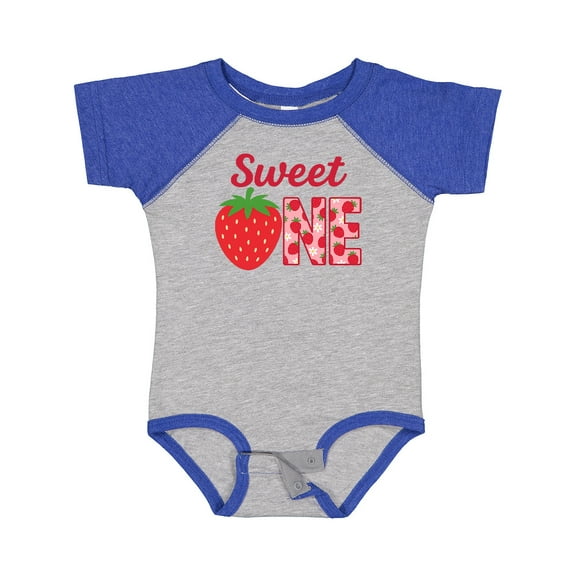 Inktastic Sweet One Strawberry Birthday Boys or Girls Baby Bodysuit
