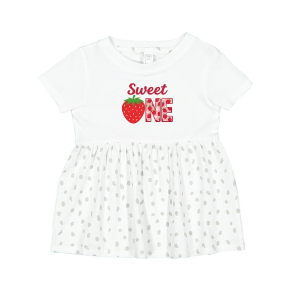 Inktastic Sweet One Strawberry Birthday Girls Baby Dress