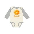 thumbnail image 1 of Inktastic Sweet Orange Boys or Girls Long Sleeve Baby Bodysuit, 1 of 5