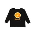 thumbnail image 1 of Inktastic Sweet Orange Boys or Girls Long Sleeve Toddler T-Shirt, 1 of 5