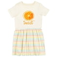 thumbnail image 1 of Inktastic Sweet Orange Girls Toddler Dress, 1 of 5