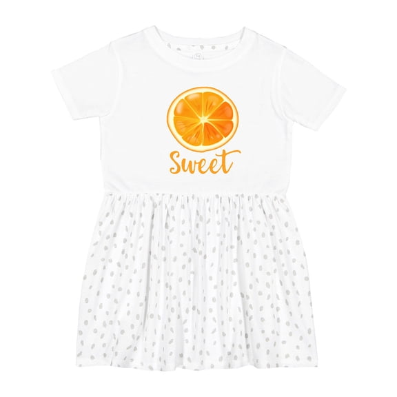 Inktastic Sweet Orange Girls Toddler Dress