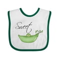 thumbnail image 1 of Inktastic Sweet Pea Girls Baby Bib, 1 of 4