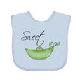 thumbnail image 1 of Inktastic Sweet Pea Girls Baby Bib, 1 of 4