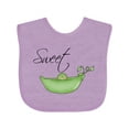 thumbnail image 1 of Inktastic Sweet Pea Girls Baby Bib, 1 of 4