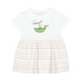 thumbnail image 1 of Inktastic Sweet Pea Girls Baby Dress, 1 of 5
