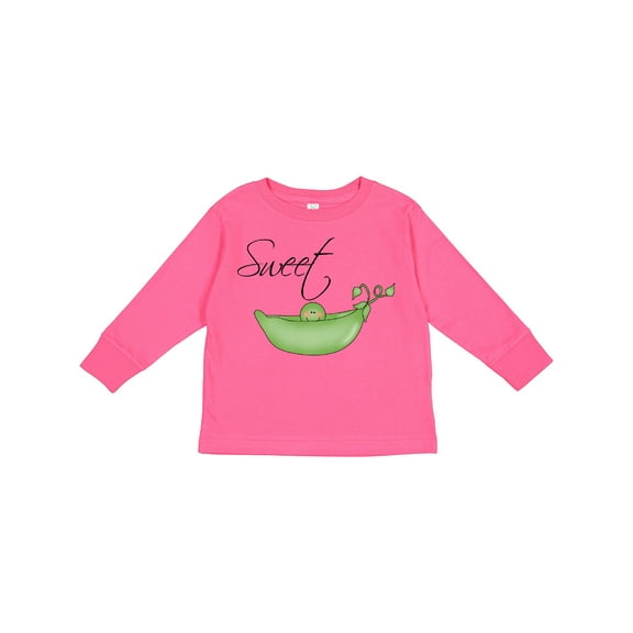 Inktastic Sweet Pea Girls Long Sleeve Toddler T-Shirt
