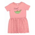 thumbnail image 1 of Inktastic Sweet Pea Girls Toddler Dress, 1 of 5