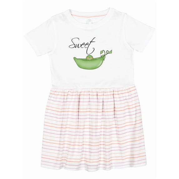 Inktastic Sweet Pea Girls Toddler Dress