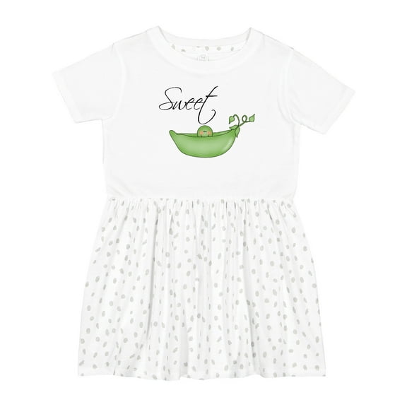 Inktastic Sweet Pea Girls Toddler Dress