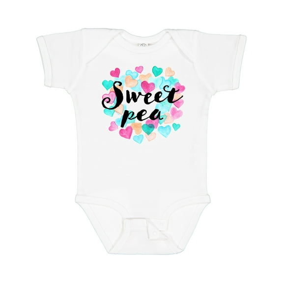 Inktastic Sweet Pea Hearts Boys or Girls Baby Bodysuit