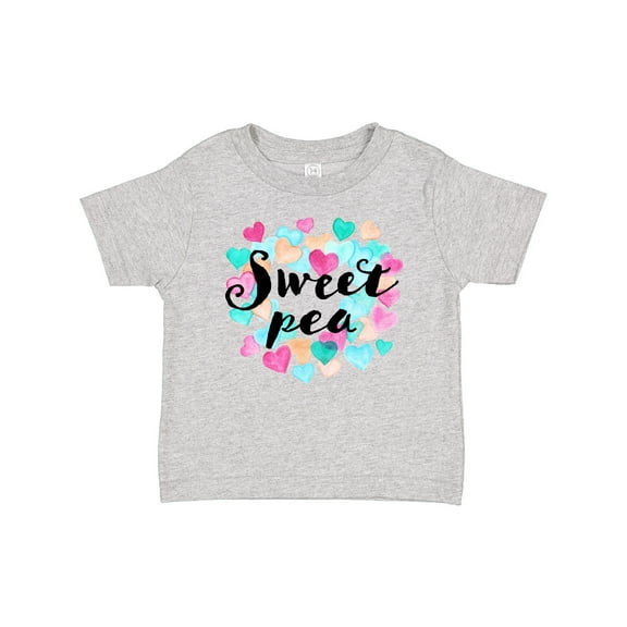 Inktastic Sweet Pea Hearts Boys or Girls Baby T-Shirt