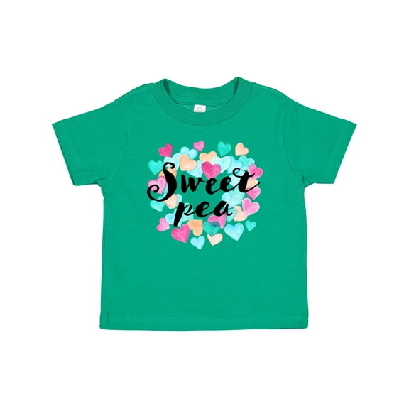 Inktastic Sweet Pea Hearts Boys or Girls Baby T-Shirt