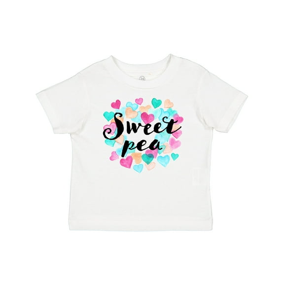 Inktastic Sweet Pea Hearts Boys or Girls Baby T-Shirt
