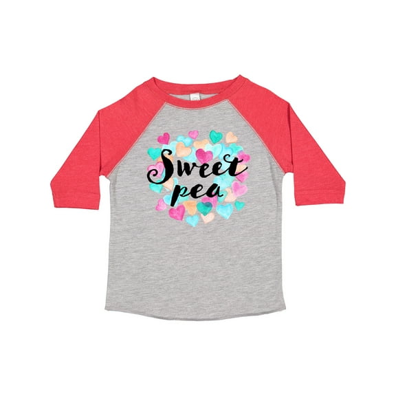 Inktastic Sweet Pea Hearts Boys or Girls Toddler T-Shirt