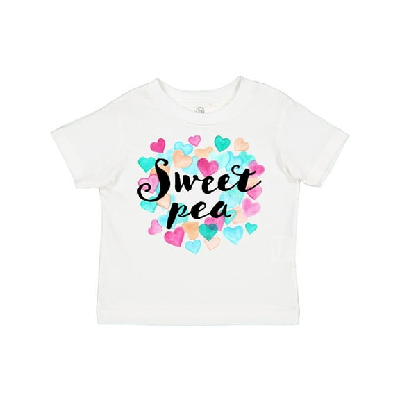 Inktastic Sweet Pea Hearts Boys or Girls Toddler T-Shirt