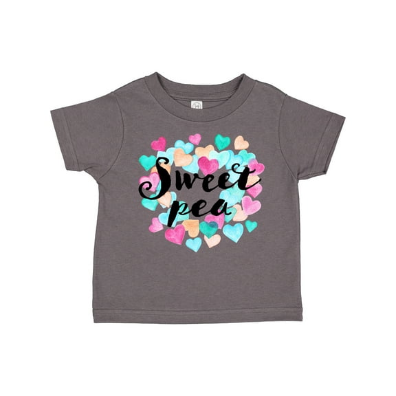 Inktastic Sweet Pea Hearts Boys or Girls Toddler T-Shirt