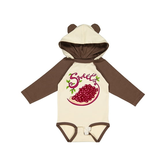 Inktastic Sweet Pomegranate Boys or Girls Long Sleeve Baby Bodysuit