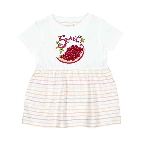 Inktastic Sweet Pomegranate Girls Baby Dress