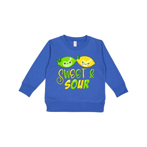 Inktastic Sweet and Sour Cute Smiling Lime and Lemon Toddler Sweatshirt