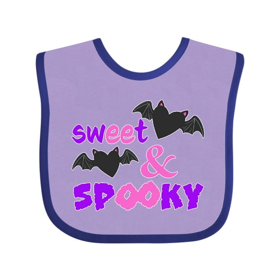 Inktastic Sweet and Spooky Cute Heart Bats Boys or Girls Baby Bib