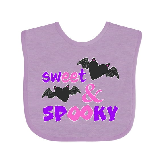 Inktastic Sweet and Spooky Cute Heart Bats Boys or Girls Baby Bib