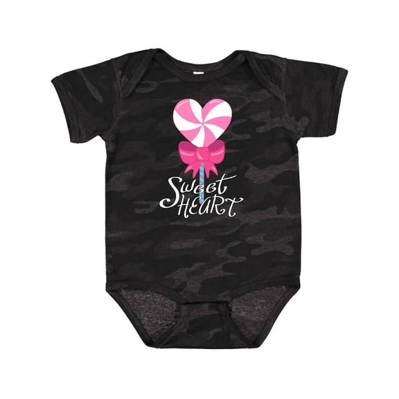 Inktastic Sweetheart-Valentine Lollipop Boys or Girls Baby Bodysuit