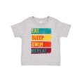thumbnail image 1 of Inktastic Swimming Eat Sleep Swim Repeat Boys or Girls Toddler T-Shirt, 1 of 5