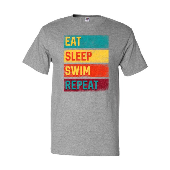 Inktastic Swimming Eat Sleep Swim Repeat T-Shirt