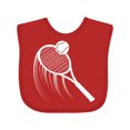 thumbnail image 1 of Inktastic Swinging Tennis Racket Boys or Girls Baby Bib, 1 of 4