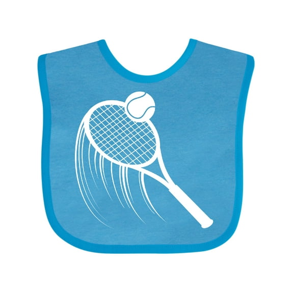 Inktastic Swinging Tennis Racket Boys or Girls Baby Bib