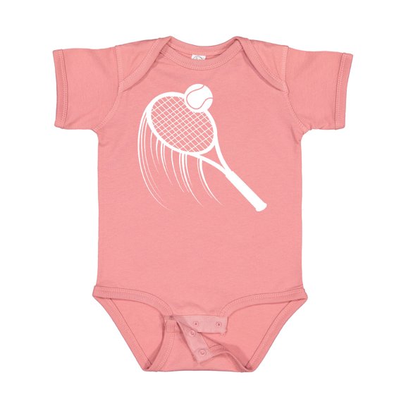 Inktastic Swinging Tennis Racket Boys or Girls Baby Bodysuit