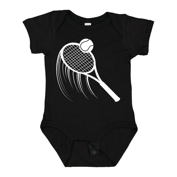 Inktastic Swinging Tennis Racket Boys or Girls Baby Bodysuit