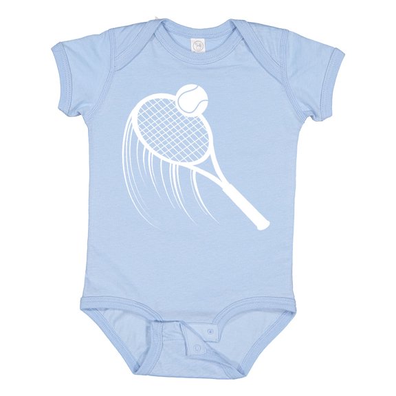 Inktastic Swinging Tennis Racket Boys or Girls Baby Bodysuit
