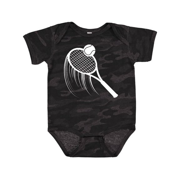 Inktastic Swinging Tennis Racket Boys or Girls Baby Bodysuit