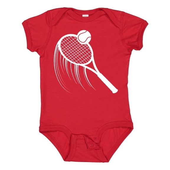 Inktastic Swinging Tennis Racket Boys or Girls Baby Bodysuit